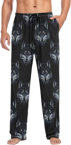 vvfelixl Mens Pajama Pants Colorfull Jelly Fish Men's Pajama Bottoms Sleep Lounge Pj Pants for Men Drawstring Pockets S-XXL in Saudi Arabia