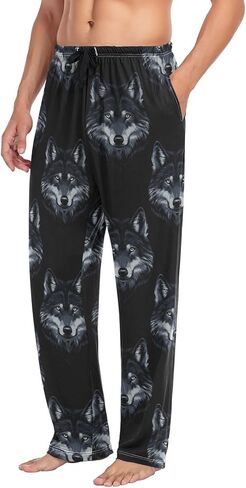 vvfelixl Mens Pajama Pants Colorfull Jelly Fish Men's Pajama Bottoms Sleep Lounge Pj Pants for Men Drawstring Pockets S-XXL in Saudi Arabia
