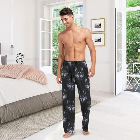 vvfelixl Mens Pajama Pants Colorfull Jelly Fish Men's Pajama Bottoms Sleep Lounge Pj Pants for Men Drawstring Pockets S-XXL in Saudi Arabia
