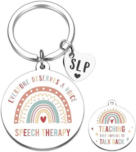 Speech Therapist Gifts Therapy Keychain - SLP Gift for Women, Therapist Appreciation Gift for Speech Pathologists in Saudi Arabia