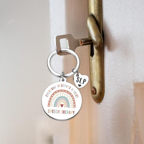 Speech Therapist Gifts Therapy Keychain - SLP Gift for Women, Therapist Appreciation Gift for Speech Pathologists in Saudi Arabia