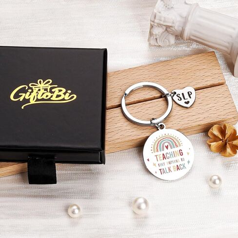 Speech Therapist Gifts Therapy Keychain - SLP Gift for Women, Therapist Appreciation Gift for Speech Pathologists in Saudi Arabia