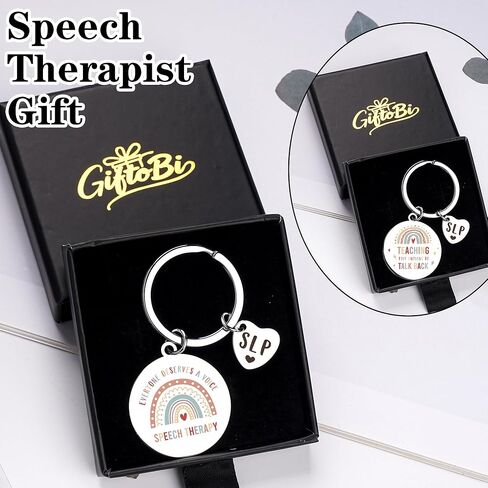 Speech Therapist Gifts Therapy Keychain - SLP Gift for Women, Therapist Appreciation Gift for Speech Pathologists in Saudi Arabia