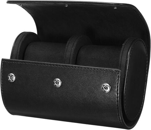 HARFINGTON Watch Roll Travel Case Single Slot Portable Leather Watch Case for Men and Women, Watches Storage Organizer with Removable Pillows for Traveling, Display, Home Storage, Brown in Saudi Arabia