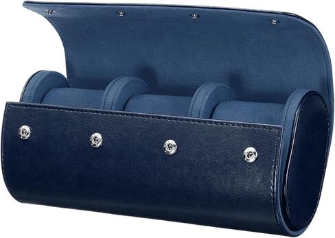 HARFINGTON Watch Roll Travel Case Single Slot Portable Leather Watch Case for Men and Women, Watches Storage Organizer with Removable Pillows for Traveling, Display, Home Storage, Brown in Saudi Arabia