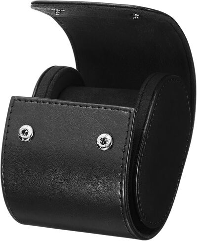 HARFINGTON Watch Roll Travel Case Single Slot Portable Leather Watch Case for Men and Women, Watches Storage Organizer with Removable Pillows for Traveling, Display, Home Storage, Brown in Saudi Arabia