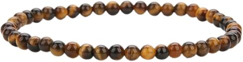 Handmade 4mm Tiny Beads Bracelet – Natural Healing Stone Beads for Yoga, Mala, and Bohemian Stacking – Stretch Bracelet for Men and Women in Saudi Arabia