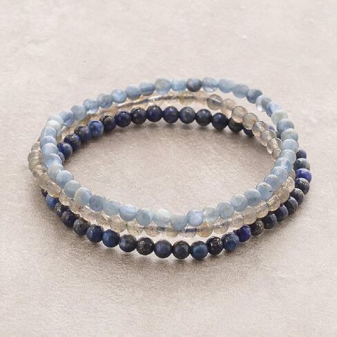 Handmade 4mm Tiny Beads Bracelet – Natural Healing Stone Beads for Yoga, Mala, and Bohemian Stacking – Stretch Bracelet for Men and Women in Saudi Arabia