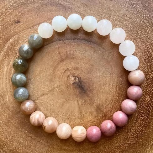 8mm Round Bead Stretch Bracelets, Natural Stone Adjustable Stretch Round Bead Chain, Bleesing Feng Shui Lucky Bracelets for Men Women Fashion jewelry in Saudi Arabia