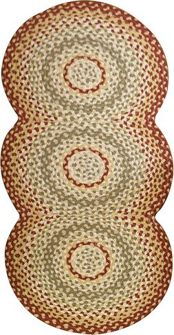 Park Designs Red Mill Village Braided Rug Runner 30" x 72'' in Saudi Arabia