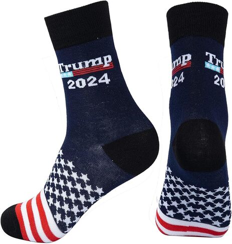 Axxnism ​​مضحك ترامب 2024 الجوارب دعونا نذهب براندون الجوارب الجدة الجوارب لطيف هدية الكريسماس تخزين المواد in Kuwait