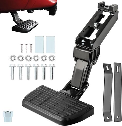 Bed Step,Truck Side Step,Retractable Step Compatible with 23-25 Ford F-250 F-350 F450 F550 Super Duty, Driver Left Side, Folding Truck Step Replace VPC3Z-17A958-D in Kuwait