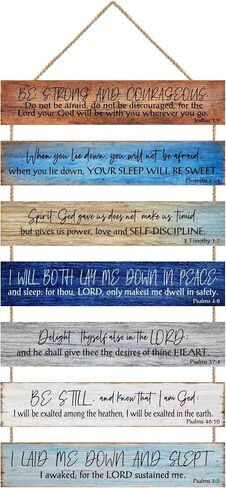 Sivgrrme Christian Wall Decor-Bible Verse Religious Prayers Art,Suitable For Living Rooms,Bedrooms,Classrooms,Meditation Rooms,Farmhouses, Offices (BLUE) in Saudi Arabia
