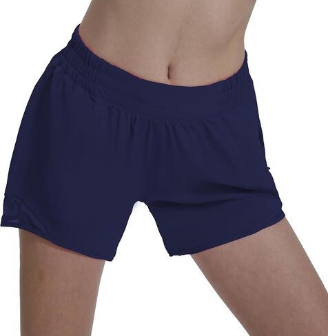 AugIris Athletic Running Shorts for Women with Zipper Pocket,5inch Lightweight Gym Workout Shorts with Mesh Liner Quick Dry in Saudi Arabia