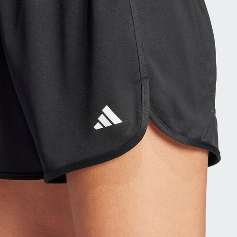 شورت نسائي من Adidas Pacer Essentials Knit عالي الارتفاع، أسود، XX-Small 3 بوصة درزة داخلية in Saudi Arabia