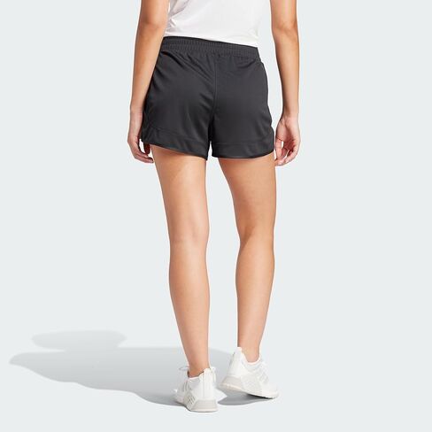 شورت نسائي من Adidas Pacer Essentials Knit عالي الارتفاع، أسود، XX-Small 3 بوصة درزة داخلية in Saudi Arabia