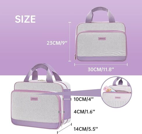 Lexeeco Travel Medicine Organizer Bag, Pill Organizer Case,Carrier for Medications,Vitamins,Fish Oil and Medical Supplies Pill Bottle Organizer and Home Storage Med Bag(Purple) in Saudi Arabia