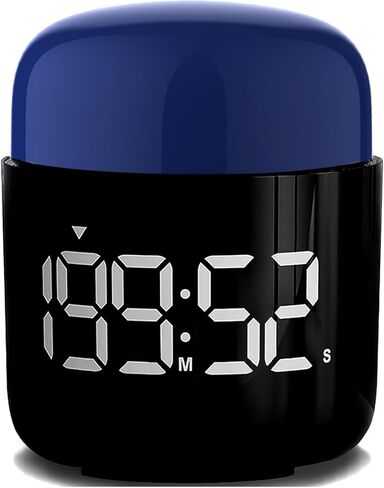Table Twist Timer, Large LED Display Stopwatch, Silent & Loud Alarm, 199 Minute Countdown & Up, Vintage Night Light, for Kitchen Cooking Meeting Teacher Classroom Office Yoga Fitness Games (Orange) in Saudi Arabia