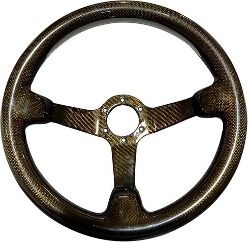 Universal 320mm Full Carbon Fiber Racing Steering Wheel Flat Bottom D shape Steering Wheel 6 Holes Semicircle Jet (02) in Kuwait
