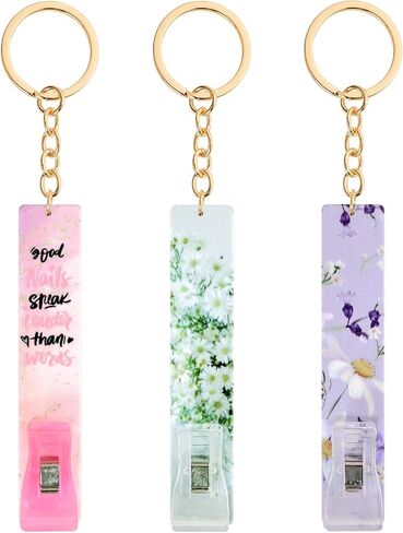 ZYTONGMAO 3PCS New Card Grabber for Long Nails 2026, Cute Debit Credit Card Puller Bank ATM Keychain Women with Plastic Clip in Saudi Arabia