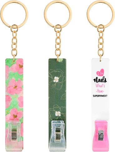 ZYTONGMAO 3PCS New Card Grabber for Long Nails 2026, Cute Debit Credit Card Puller Bank ATM Keychain Women with Plastic Clip in Saudi Arabia