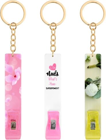 ZYTONGMAO 3PCS New Card Grabber for Long Nails 2026, Cute Debit Credit Card Puller Bank ATM Keychain Women with Plastic Clip in Saudi Arabia