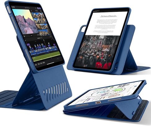 ESR لـ IPAD AIR CASE 13 بوصة M3/M2 (2025/2024) ، الغطاء المغناطيسي القابل للإزالة ، صورة قابلة للتعديل/المناظر الطبيعية مع عرض شاشة مرفوع ، 9 زوايا دائمة ، سلسلة Shift ، RED in Kuwait
