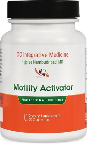 OC Integrative Medicine Motility Activator by Dr. Rajsree | Helps with Gas, Bloating & Constipation | Promotes Small Intestine Motility | with Ginger and Artichoke Leaf Extract | 60 Capsules in Saudi Arabia