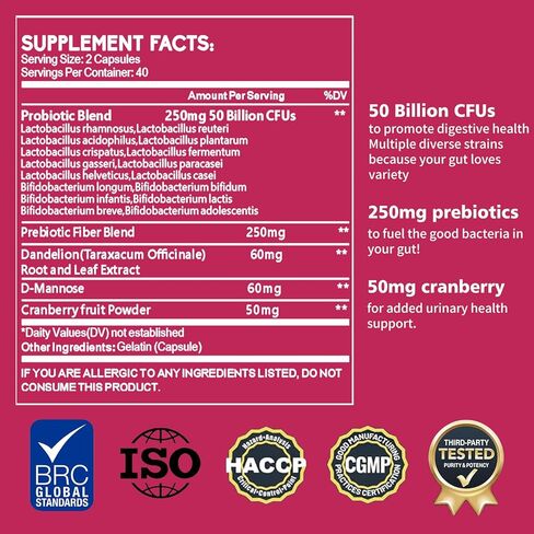 Zhibenon Premium Vaginal Probiotics – pH Balance with Prebiotics & Lactobacillus Probiotic Blend - Vaginal Health Supplement - Promote Healthy Vaginal Odor & Vaginal Flora, 80 Count (Pack of 1) in Saudi Arabia