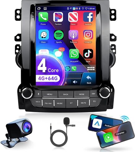 4G+64G CAR Radio لـ CHEVROLET CHEVY MALIBU 2009-2014 ، RIMODY Android 13 Car Stereo Wireless Carplay andorid Auto Mirt in Kuwait