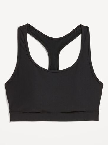 Old Navy Medium Support PowerSoft Racerback Sports Bra - Black Jack in Kuwait