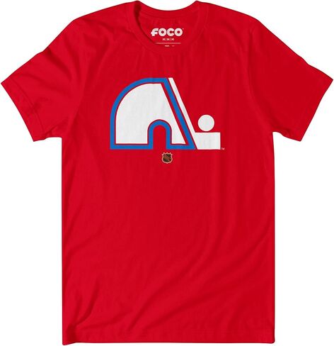 تي شيرت رجالي بأكمام قصيرة يحمل شعار فريق NHL Retro من FOCO in Kuwait