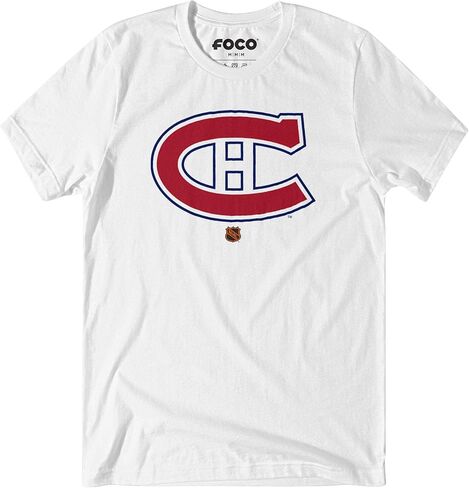 تي شيرت رجالي بأكمام قصيرة يحمل شعار فريق NHL Retro من FOCO in Kuwait