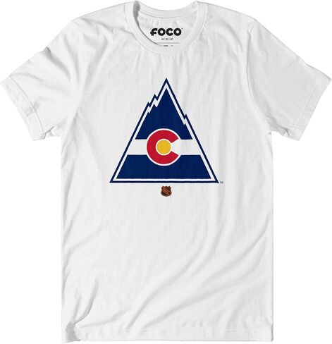 تي شيرت رجالي بأكمام قصيرة يحمل شعار فريق NHL Retro من FOCO in Kuwait