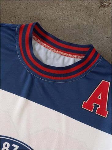 SOLY HUX Jersey Shirts for Men Y2k Number Letter Graphic Tees Long Sleeve T Shirt Streetwear Fall Clothes in Saudi Arabia