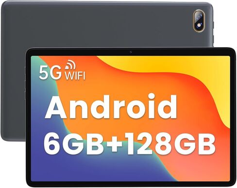 Android 12 Tablet ، 10.1 بوصة لوحي للألعاب ، ذاكرة الوصول العشوائي 6 جيجابايت+128 جيجا بايت ROM+1TB متوسطة ، 2.0 جيجا هرتز MTK8183 معالج أوكتورا ، بطارية طويلة الأمد ، كاميرا مزدوجة 5 ميجابكسل ، 2.4/5G مزدوج النطاق wifi+Bluetooth 5.0+النوع (الرمادي) in Kuwait