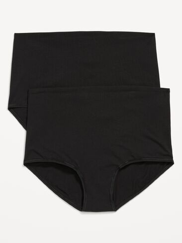 Old Navy Maternity 2-Pack Rollover-Waist Brief Underwear - Black Jack in Saudi Arabia