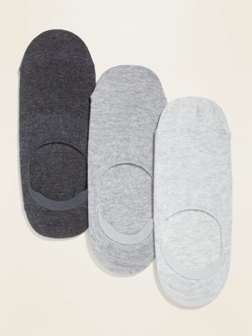 Old Navy No-Show Sneaker Socks 3-Pack - Shades of Gray in Saudi Arabia