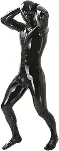 Sexy Men's Leotard Leotard Leotard Latex Leotard Cosplay Costume,Black,XX-Large in Saudi Arabia