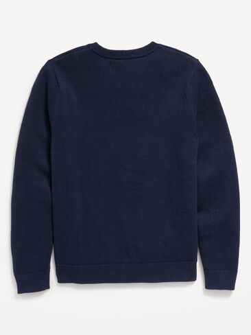 Old Navy School Uniform Solid V-Neck Sweater for Boys - Ink Blue in Saudi Arabia