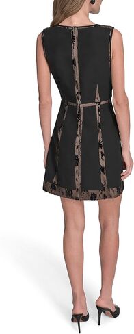 BCBG Womens Sleeveless Jewel Neck Pu Leather A-line Mini Dress in Saudi Arabia