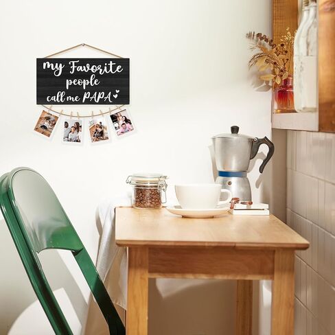 CGBHW Papa Gifts Picture Frame Photo Holder for Wall, Grandpa Gifts, Papa Grandpa Gifts from Grandkids, Best Papa Gifts, My Favorite People Call Me Papa Hanging Photo Display, Grandpa Picture Frame in Saudi Arabia