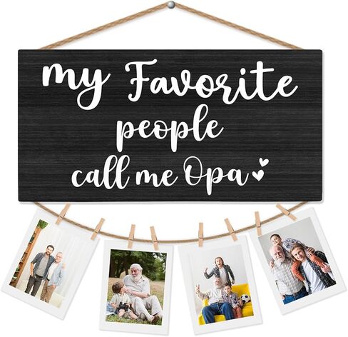 CGBHW Papa Gifts Picture Frame Photo Holder for Wall, Grandpa Gifts, Papa Grandpa Gifts from Grandkids, Best Papa Gifts, My Favorite People Call Me Papa Hanging Photo Display, Grandpa Picture Frame in Saudi Arabia