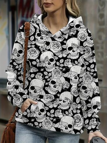 Women's Hoodies Sweatshirts Cute Long Sleeve Tops Loose Pullover Shirts in Saudi Arabia