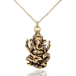 Vietguild Hindu Ganesh Elephant God 92.5 Sterling Silver Pewter Brass Necklace Pendant Jewelry in Saudi Arabia