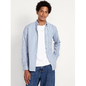 قميص Old Navy ذو قصة ضيقة مطبوع للاستخدام اليومي - قماش قطني أزرق in Saudi Arabia