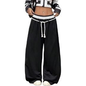 بنطلون فضفاض للسيدات من Verdusa ذو ألوان متعددة وأرجل واسعة وبنطلون فضفاض ملابس الشارع in Kuwait