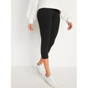 Old Navy High-Waisted Fashion Layering Cropped Legging - Black Jack in Kuwait
