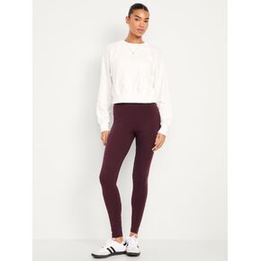 Old Navy High-Waisted Jersey Fashion Layering Leggings - Dark Sepia in Kuwait