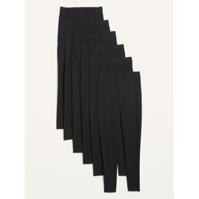 Old Navy High-Waisted Fashion Layering Leggings 6-Pack - Black Jack 3 in Kuwait